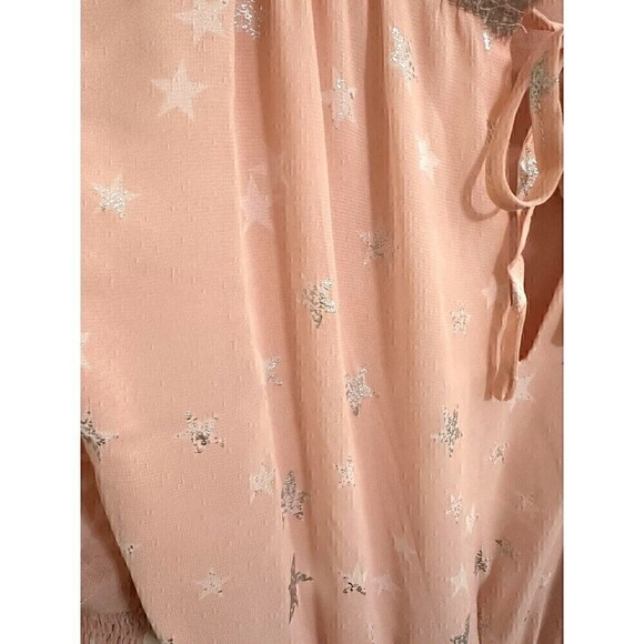 Buddy Love Dress Size Small Bronx Elastic Waist Mini Ballet Slipper Silver Stars - Picture 4 of 6